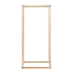 Wedding Flower Stand, 10PCS 60cm Column Flower Stand, Floral Stands with Acrylic Laminate, Gold Rectangular Floral Display Rack for Wedding, Party, Birthday, Home, Gold Centerpiece Stands