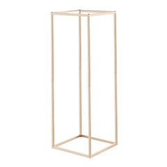 Wedding Flower Stand, 10PCS 80cm Column Flower Stand, Floral Stands with Hidden Screw, Rectangular Cubic Floral Display Rack for Wedding, Party, Birthday, Home, Gold Centerpiece Stands