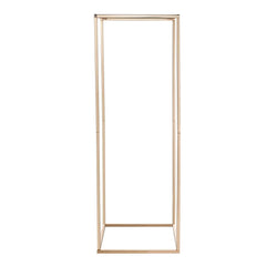 Wedding Flower Stand, 10PCS 80cm Column Flower Stand, Floral Stands with Hidden Screw, Rectangular Cubic Floral Display Rack for Wedding, Party, Birthday, Home, Gold Centerpiece Stands