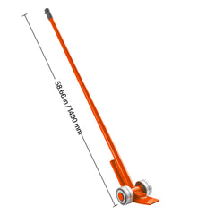 Prylever Bar, 2994 kg Weight Capacity, 1.4 m Carbon Steel Handle Lever Dolly, Pry Lever Bar with Wheels for Large Pallets, Heavy Items, Concrete Blocks, Heavy Duty Equipment Handling
