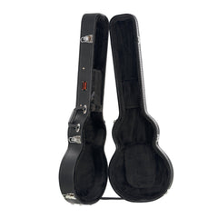 Electric Guitar Hard Case, 1050 mm Gourd-Shaped Guitar Hard Case, With Lock Latch Key Handle, PVC Padding Soft Lining Water-Resistant Hard Shell Guitar Cases, for 990 mm LES Paul Guitars, Black
