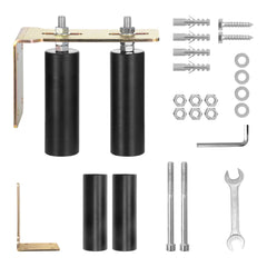 Sliding Gate Kit 6” Rolling Hardware with L-Bracket Adjustable for Door