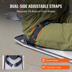 Concrete Knee Boards Knee Sliders 28" x 8" 2 Pair w/ Knee Pad for Concrete