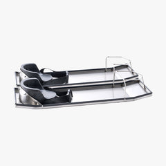 Concrete Knee Boards Stainless Steel, 30'' x 8'' Concrete Sliders, Knee Boards For Concrete, Concrete Knee Pads Moving Sliders, with Knee Pads & Board Straps for Cement and Concrete Finishing
