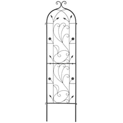Metal Garden Trellis for Climbing Plant Support 60 x 15 in Rustproof