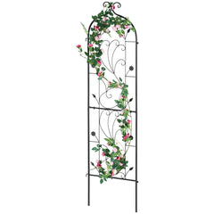 Metal Garden Trellis for Climbing Plant Support 60 x 15 in Rustproof