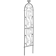Metal Garden Trellis for Climbing Plant Support 60 x 15 in Rustproof