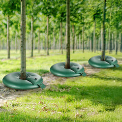 Tree Watering Rings, 4 Pcs 20 Gallons Tree Watering Bags, 6-9 Hours Slow Release, Refillable Planting Water Bags, Water Saving, Heavy Duty Watering System for Shrub Tree Root Drip Irrigation