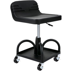 Rolling Garage Stool 300LBS Adjustable Mechanic Work Shop Seat w/Casters