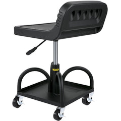 Rolling Garage Stool 300LBS Adjustable Mechanic Work Shop Seat w/Casters