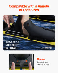 150 cm Water Skis Combo Adults Water Skis with X-7 Adjustable Bindings