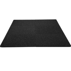 6 PCS 1/2 inch Thick Gym Floor Mats, 24" x 24" EVA Foam & Rubber Top Interlocking Workout Floor Mats with 24 sq.ft Coverage, Waterproof Exercise Puzzle Flooring for Gym, Home, Garage, Basement