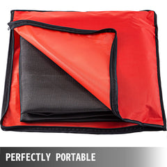 10 x 10 Ft Welding Blanket Black Fiberglass Blanket Portable Fiberglass Fire Retardant Blanket Welding Mat Welding Fireproof Thermal Resistant Insulation With Carry Bag