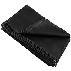 10 x 10 Ft Welding Blanket Black Fiberglass Blanket Portable Fiberglass Fire Retardant Blanket Welding Mat Welding Fireproof Thermal Resistant Insulation With Carry Bag