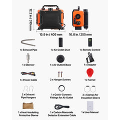 Diesel Heater, 8KW, DC 12V/24V, All in One Portable Diesel Air Heater with Remote Control and LCD Screen, Fast Heating Low Noise, 4.5 L Fuel Tank for Trucks, Vans, RVs, Campers, and Garages