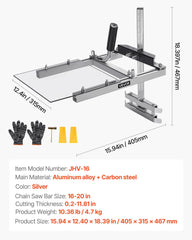 Chainsaw Mill, Portable Sawmill Fits 41-51 cm Planking Milling Bar, Lumber Cross Cutting Guide Chain Saw with Shield, 0.2-11.81 in Cutting Thickness, Timber Chainsaw Mill Kit for Woodworkers