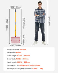 Horse Manure Fork Garden Tool 18 Tine Plastic Pitchfork Muck Rake for Hay