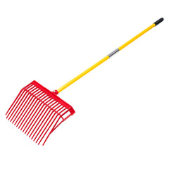 Horse Manure Fork Garden Tool 18 Tine Plastic Pitchfork Muck Rake for Hay