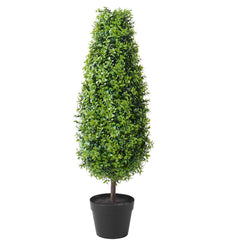 2 Pack 91.4cm Artificial Boxwood Topiary Tree Faux Plant UV Decor In/Outdoor