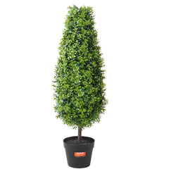 2 Pack 91.4cm Artificial Boxwood Topiary Tree Faux Plant UV Decor In/Outdoor