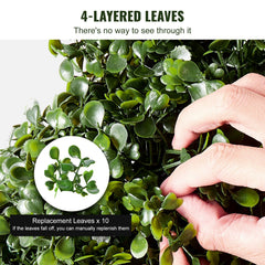 2 Pack 152.4cm Artificial Boxwood Topiary Tree Faux Plant UV Decor In/Outdoor