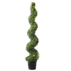 2 Pack 152.4cm Artificial Boxwood Topiary Tree Faux Plant UV Decor In/Outdoor