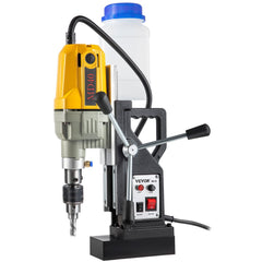 Magnetic Drill, 1100W 1.57" Boring Diameter, 2697lbf/12000N Portable Electric Mag Drill Press with 7 Bits, 580 RPM Max Speed Drilling Machine for any Surface and Home Improvement