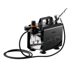 Airbrush Kit Air Brush Kit 1/6 HP Air Compressor 1 Airbrush 3 Tips Paint