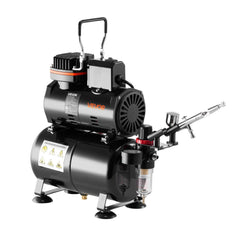Airbrush Kit Air Brush Kit 1/6 HP Air Compressor Tank 1 Airbrush 3 Tips