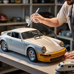 Airbrush Kit Air Brush Kit 1/6 HP Air Compressor Tank 1 Airbrush 3 Tips