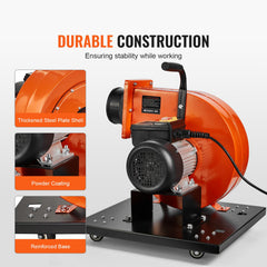 Dust Collector, 1HP 460 CFM Air Flow, Rolling Dust Collector with 80L Large Dust Collection Bag, 2.5 Micron Bag Filtration, Industrial Workshop Mobile Wood Dust Container with Handle and Wheels