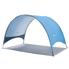 Beach Tent Sun Shelter for 3 Person, UPF 50+ Protection, Portable Sun Shade Canopy with Carrying Bag & Ground Stakes, Lightweight and Easy Setup Beach Umbrella for Camping Fishing Outdoor Picnic