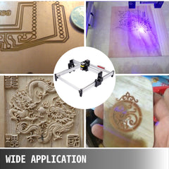 CNC 3040 15000MW CNC Machine 395(X) x 285(Y)Mm Effective Working Area 3040 CNC Router Machine GRBL Control CNC Laser Engraver Machine with 2 Axis Milling Router