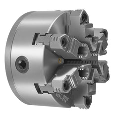 6-Jaw Lathe Chuck, 6 Inch (160 mm), Self-Centering Chuck with D1-4 Cam Lock Backing Plate, 0.12-5.71 in (3-145 mm) Clamping Range with T-wrench Screws, HT300 Material, for Wood Metal Lathe