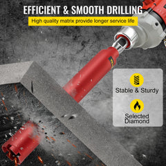 Dry Diamond Core Drill 2.5"/ 63mm Dia. Hole Cutter for Concrete Masonry