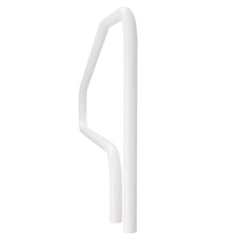 Pool Rail, 122 x 81.3 cm Pool Handrail, 100kg Load Capacity Heavy Duty Stainless Steel Swimming Handrail, Seamless Welding, Recessed or Base Mount, for Poolside, Water Parks, Spa Centers