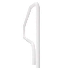 Pool Rail, 122 x 81.3 cm Pool Handrail, 100kg Load Capacity Heavy Duty Stainless Steel Swimming Handrail, Seamless Welding, Recessed or Base Mount, for Poolside, Water Parks, Spa Centers