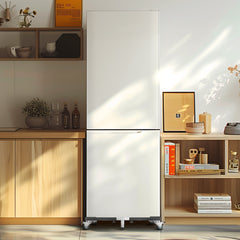 Fridge Stand Mobile Base, 1200 lbs Load Capacity, Washing Machine Stand with 8 Locking Twin Wheels and 4 Brakes, 23-36.6 Inches Adjustable Furniture Dolly for Washer, Refrigerator and Dryer