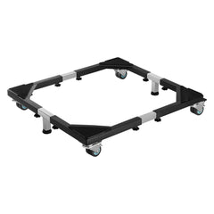 Fridge Stand Mobile Base, 1200 lbs Load Capacity, Washing Machine Stand with 8 Locking Twin Wheels and 4 Brakes, 23-36.6 Inches Adjustable Furniture Dolly for Washer, Refrigerator and Dryer