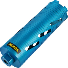 Dry Core Drill Bit, 88.9 mm Diameter 11 Threaded, 241.3mm Depth Diamond Coring Bore Tool with a Pilot Bit & Blade, Masonry Hole Saw Bits for Hard Concrete Brick