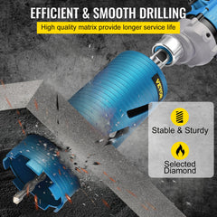 Core Drill Diamond Dry Coring Bit 4" with Pilot Bit for Hard Concrete