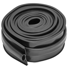 Garage Door Seals Bottom Rubber, U Shape +O Ring Garage Door Bottom Weather Seal with Pre-drilled Aluminum Track Retainer Kit, 16ft 5/16 inch T-ends and 3 3/4 inch Width, for Doors, Black