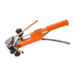Tubing Bender Kit, 6 mm to 22 mm, Compact Ratcheting Tube Pipe Bender, Forward/Reverse Hand Bending Tool, with 7 Aluminium Alloy Dies, for Copper HVAC Air Conditioning Refrigeration Auto Repair