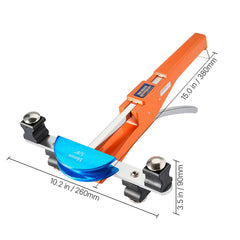 Tubing Bender Kit, 6 mm to 22 mm, Compact Ratcheting Tube Pipe Bender, Ratchet Hand Bending Tool, with 7 Color Aluminium Alloy Dies, HVAC Tools, for Copper HVAC Air Conditioning Refrigeration
