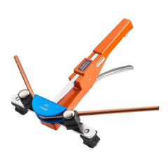 Tubing Bender Kit, 6 mm to 22 mm, Compact Ratcheting Tube Pipe Bender, Ratchet Hand Bending Tool, with 7 Color Aluminium Alloy Dies, HVAC Tools, for Copper HVAC Air Conditioning Refrigeration