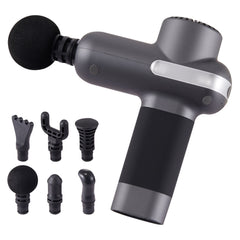 Massage Gun Deep Tissue, Percussion Muscle Massager for Athletes - with 5 Speed Levels & 6 Massage Heads, 7.4V 2500mAh Batteries, Handheld Electric Massage Gun for Pain Relief, Muscle Relaxation