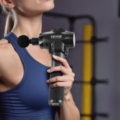 Massage Gun Deep Tissue, Percussion Muscle Massager for Athletes - with 9 Speed Levels & 6 Massage Heads, 24V 2500mAh Batteries, Handheld Electric Massage Gun for Pain Relief, Muscle Relaxation