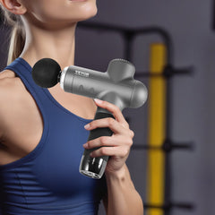 Massage Gun Deep Tissue, Percussion Muscle Massager for Athletes - with 8 Speed Levels & 6 Massage Heads, 24V 2500mAh Batteries, Handheld Electric Massage Gun for Pain Relief, Muscle Relaxation
