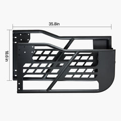 Jeep Tube Doors, 2-Door, Hunting Style Jeep Tubular Door with Heavy-Duty Hinges & OE Latch, Jeep Doors with Rubber Pads & Toughened Steel Tube, Fit for 2007-2018 Jeep Wrangler JK