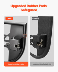 Jeep Tube Doors, 4-Door, Hunting Style Jeep Tubular Door with Heavy-Duty Hinges & OE Latch, Jeep Doors with Rubber Pads, Fit for 2018-2024 Jeep Wrangler JL & 2020-2024 Jeep Gladiator JT